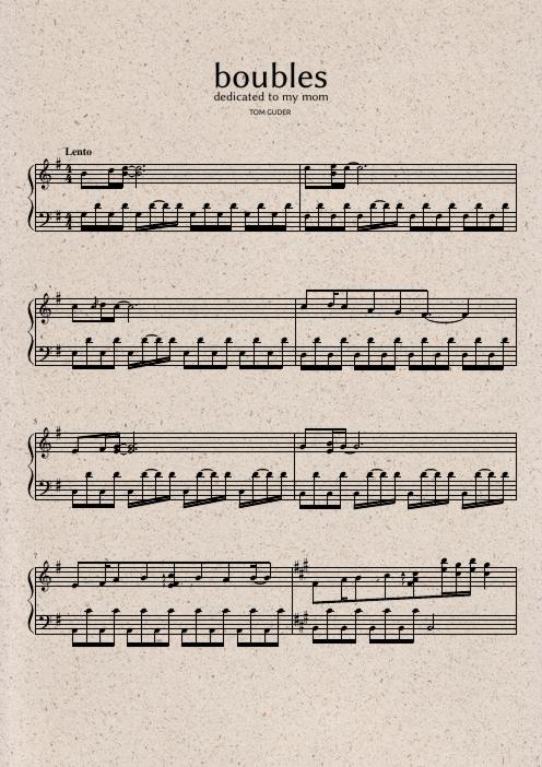 Boubles Sheet Music